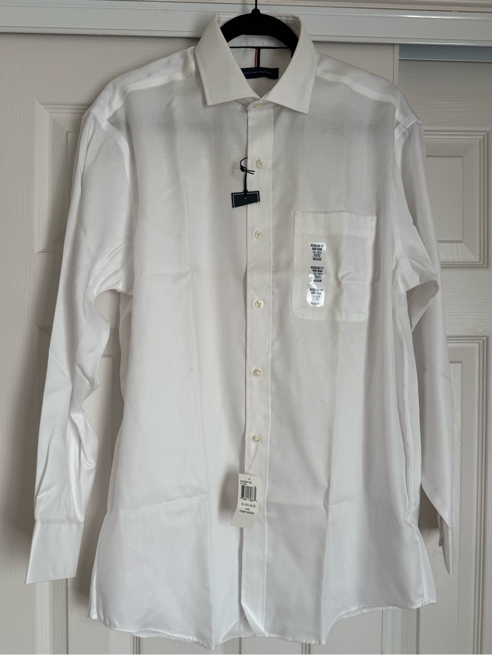 Tommy Hilfiger White Long-Sleeve Dress Shirt